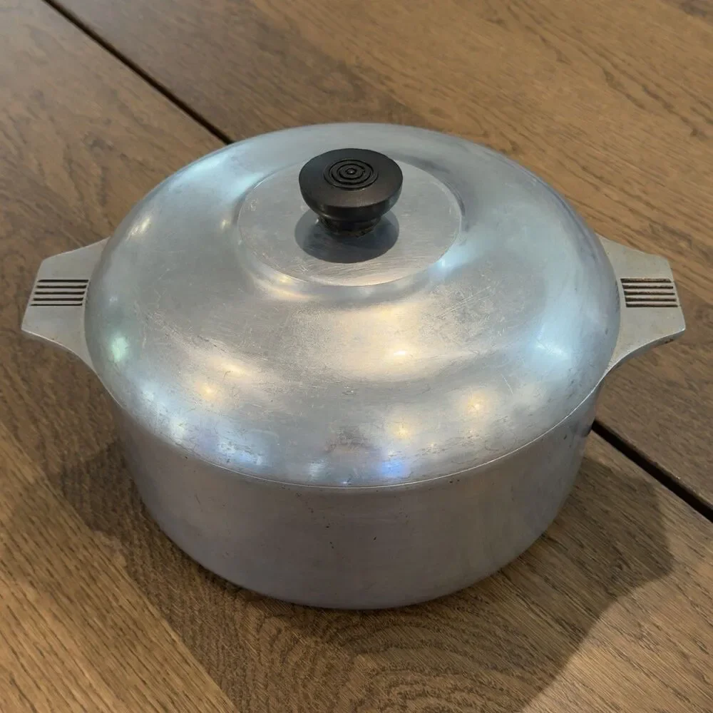 Vintage Magnalite 4248 Dutch Oven 5 Qt 4.7L Cast Aluminum Pot Roaster W/Lid USA